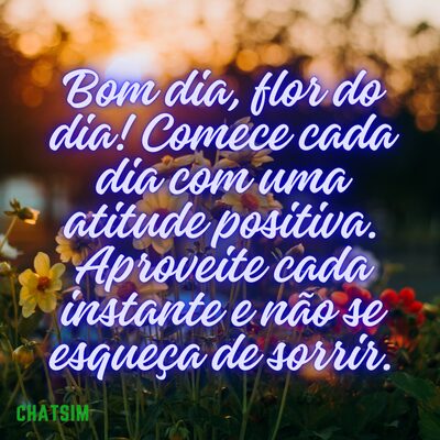 Baixe Mensagem de bom dia domingo para WhatsApp com flores lindas 4