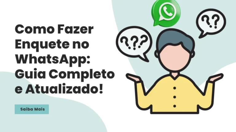 Como Fazer Enquete no WhatsApp